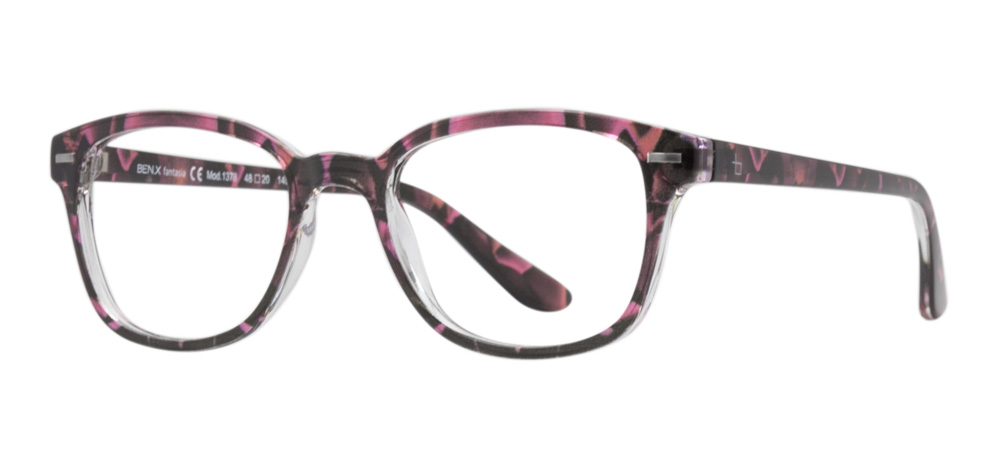 BENX FANTASIA Eyeglasses Teenage Woman Rectangular Full-Rimmed Grilamid (TR90) Unfiltered BXFNTS 1378-C.24